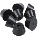 Rubber Cabinet Amplifier Speaker Feet Pad Base 40mm x 22mm 8Pcs Black P9B3