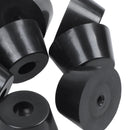 Rubber Cabinet Amplifier Speaker Feet Pad Base 40mm x 22mm 8Pcs Black P9B3