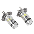 1pair H7 100W LED 2323 Projector Fog Driving Light Bulbs white K5A8