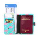 Travel PU Leather Passport Organizer Holder Card Case Protector Cover Wallet