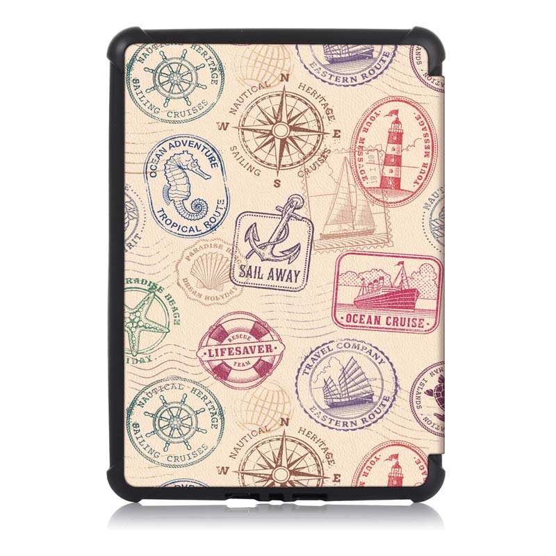 TPU Printing Tablet Case Cover for Kindle Paperwhite4 - Stamp