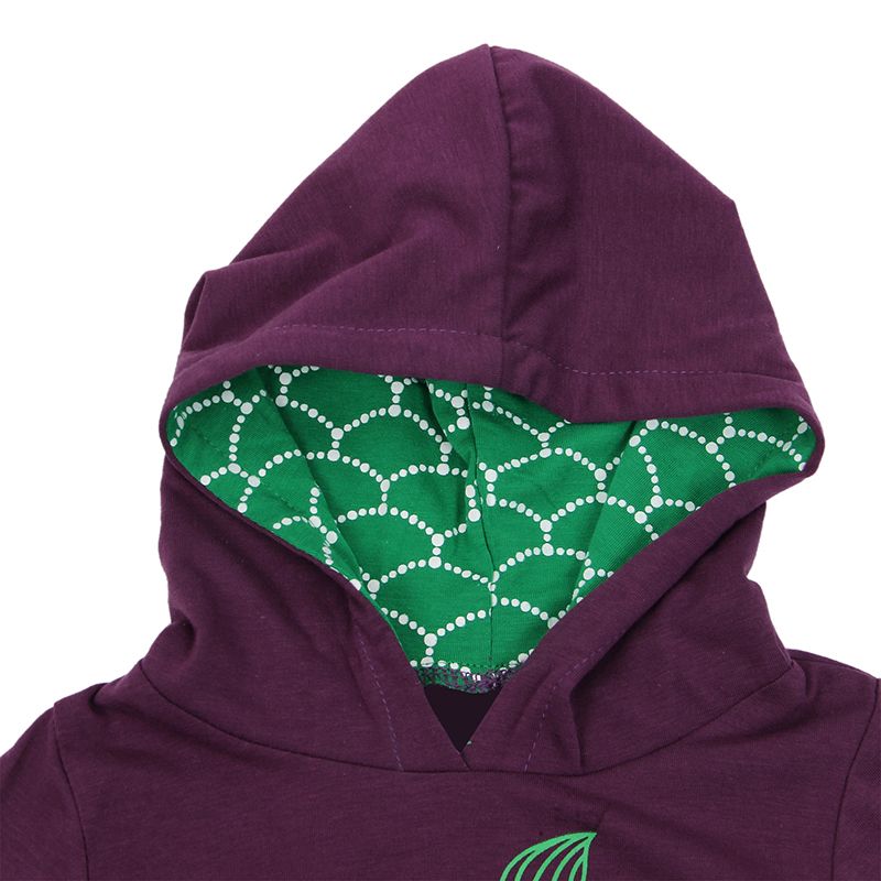 2Pcs Toddler Kids Girls Mermaid Hoodie Tops Pants Outfits Set 100 F6P9