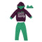 2Pcs Toddler Kids Girls Mermaid Hoodie Tops Pants Outfits Set 100 F6P9