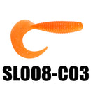 SeaKnight SL008 6pcs/lot 3.6g 70mm/2.7in Wobbler Soft Fishing Lure Maggots Worm Bass Drongo Lures