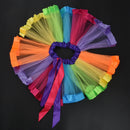 Kids Lovely Handmade Colorful Tutu Skirt Girls Rainbow Tulle Tutu Mini Skir F1U6