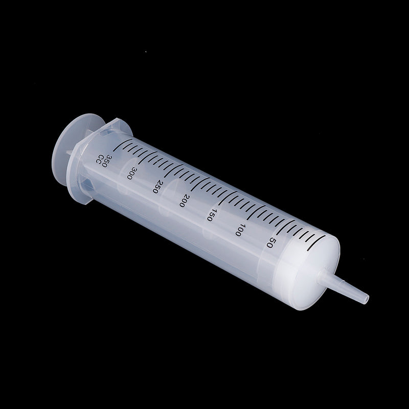 350ml Plastic Dispensing Syringe w/ Double Scale for Refilling and Measuring Liquids Industrial Glue Applicator