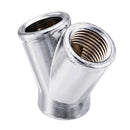 3-Way Y-Shape G1/4 Internal Thread Water Cooling Fittings Joints for PC Computer Water Cooling