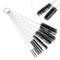10Pcs Nylon Tube Brush Set Cleaning Brush Set for Glasses Keyboards Jewelry Home Cleaning Supplies