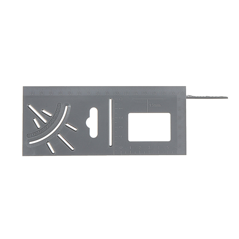 ABS Plastic Woodworking 0-170mm T Ruler 45 90 Degree Angle Ruler Multifunctional Marking Protractor Gauge Measuring Tools