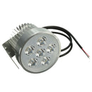 2pcs 12V 18W Motorcycle LED Headlight Driving Spot Lightt Fog Lamp Chrome