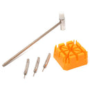 5 in 1 Watch Band Strap Holder+Hammer+0.7mm 3 x Punch Pins Link Remover Rep