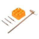5 in 1 Watch Band Strap Holder+Hammer+0.7mm 3 x Punch Pins Link Remover Rep