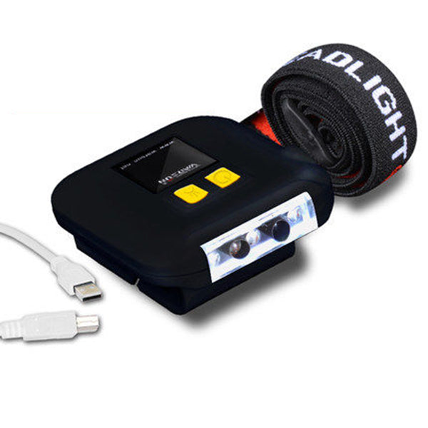 Warsun LED Clip Lamp ABS Rechargeable Sensor Headlight Night Fishing Lamp Emergency Headlamp