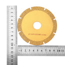 Drillpro 100mm/110mm 8T Diamond Saw Blade Silicon Carbide Slotted Cutting Disc For Marble Ceramic