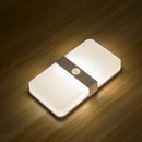 Two Color USB Rechargeable Magnet PIR Motion Sensor LED Cabinet Light Bedroom Stair Night Wall Lamp