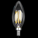 Dimmable E12 6W COB Edison Candle Flame Filament LED Light Bulb Lamp 10*3.5 N1N9
