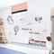 Miico FX82032 2PCS Cartoon Wall Stickers Small Train Painting Sticker Children's Room And Kindergarten Decoration Sticker