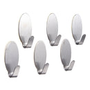 12pcs stainless steel Adhesive Kitchen Bathroom Wall Door Hook New P2K5