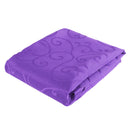 40 inch Round Table Cover Tablecloth Wedding Banquet Party Polyester Purple