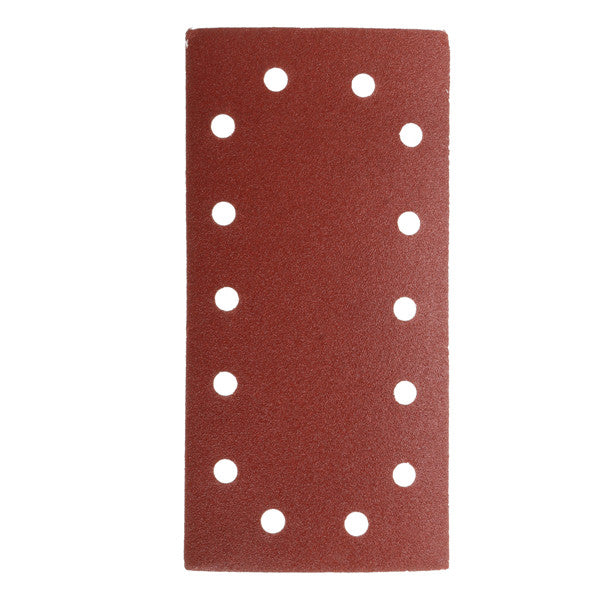 10pcs 115mm x 230mm 14 Holes Abrasive Sanding Paper 60/80/120/240 Grit Sand Paper