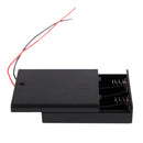 3pcs ON/OFF Battery Holder Case Cell Box for 4 x 1.5V AAA Batteries B5Y8