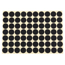 19mm Circles Round Code Stickers Self Adhesive Sticky Labels Black