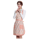 Double layer of waterproof floral princess apron Orange W7P3