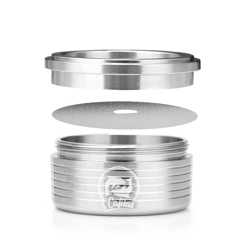 Stainless Steel Refillable Coffee Capsule Cup Reusable Coffee Pods w/ Pods Holder Coffee Spoon Brush for Nespresso