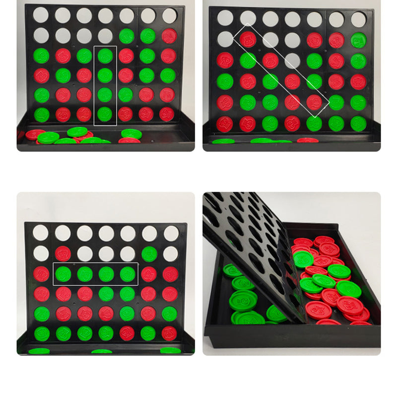 Connect In A Row 4 In A Line Board Game Toy Set Backgammon Kids Child Educational Toys Gift Family Fun