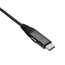 2 In 1 Type C 2.4A Braided Aluminum Alloy Charger Audio Data Cable for Smartphone Tablet 1M