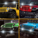 5Inch LED Work Light Bar Driving Lamp Flood Pods Dual Color for Off-Road Truck Trailer 4WD