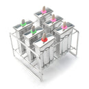 Stainless Steel Popsicle Mould Ice Pop Lolly Ice Cream Stick Holder 6 Molds