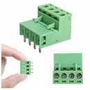 10x 2EDG 4Pin 5.08mm Pitch Plug-in Screw Terminal Block Connector Right Ang O7U6