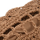 New Fashion Women Summer Round Rattan grass Bags Beach Shoulder Bags Handba D3Z2