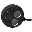Cup-shaped Car Charger Multifunction Display Voltage 3.1A 2 USB Car Charger I1X5