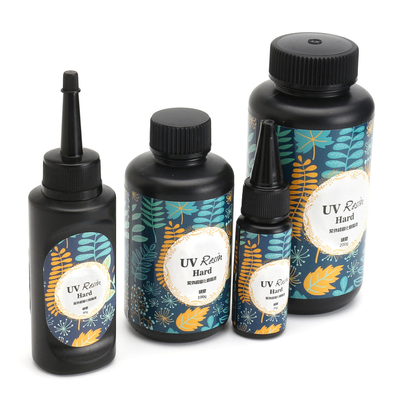 UV Resin Hard Ultraviolet Solar Sunlight Curing Cure Activated Crystal Glue 25/60/100/200g