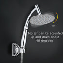 KCASA KC-SH531 Rotatable Stainless Steel Top Rainfall Pressure Shower Head Bathroom Sprinkler Top Sh