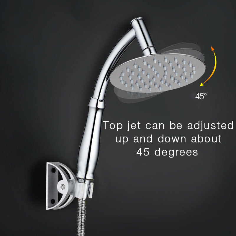 KCASA KC-SH531 Rotatable Stainless Steel Top Rainfall Pressure Shower Head Bathroom Sprinkler Top Sh