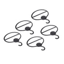 5x Scarf Shawl Tie Holder Organizer Oval Plastic Hangers Storage Hangers Bl
