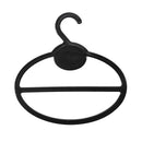5x Scarf Shawl Tie Holder Organizer Oval Plastic Hangers Storage Hangers Bl