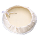 5Pcs Polisher/Buffer kit Soft Wool Bonnet Pad White:6 inch N5B6