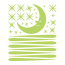 Bedroom Beautiful Fluorescent Glow In The Dark Wall Stickers Moon meteor sh