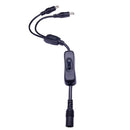 ESCAM DC Power Jack 1 DC Female to 2 3 4 Male Plug Splitter Adapter Led Light Connector Cable Wire Switcher for CCTV CAMERA