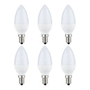 6pcs LED Lamps Candle Light Bulbs Candlesticks 2700K AC220-240V, E14 470LM
