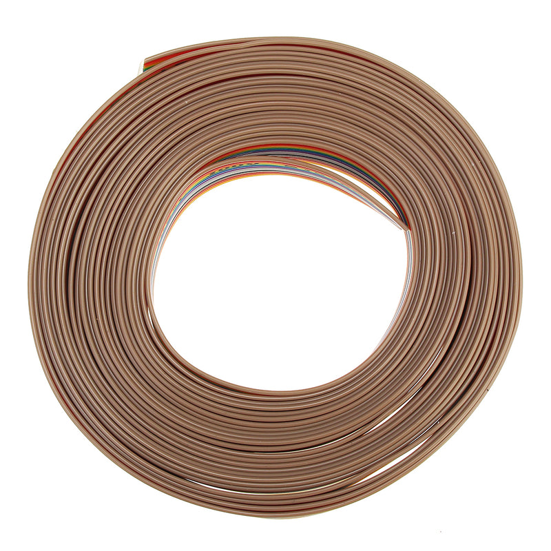 5pcs 5M 1.27mm Pitch Ribbon Cable 14P Flat Color Rainbow Ribbon Cable Wire Rainbow Cable