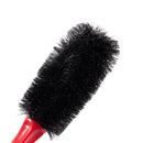 Multi Direction Motorcycle Car Wheel Spoke Brush Cleaner Black Red 10.7inch