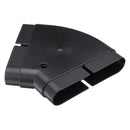 PVC Ventilation System Environmental Protection 45 Flat Bent Connector PVC Tube 132x30mm