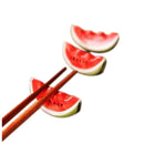 3 pcs Watermelon chopstick holder chopsticks dining decorate party birthday