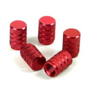 5x aluminum alloy bicycle valve caps red Q3Z8