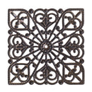 50 Bronze Tone Square Filigree Wraps Connectors 40mm